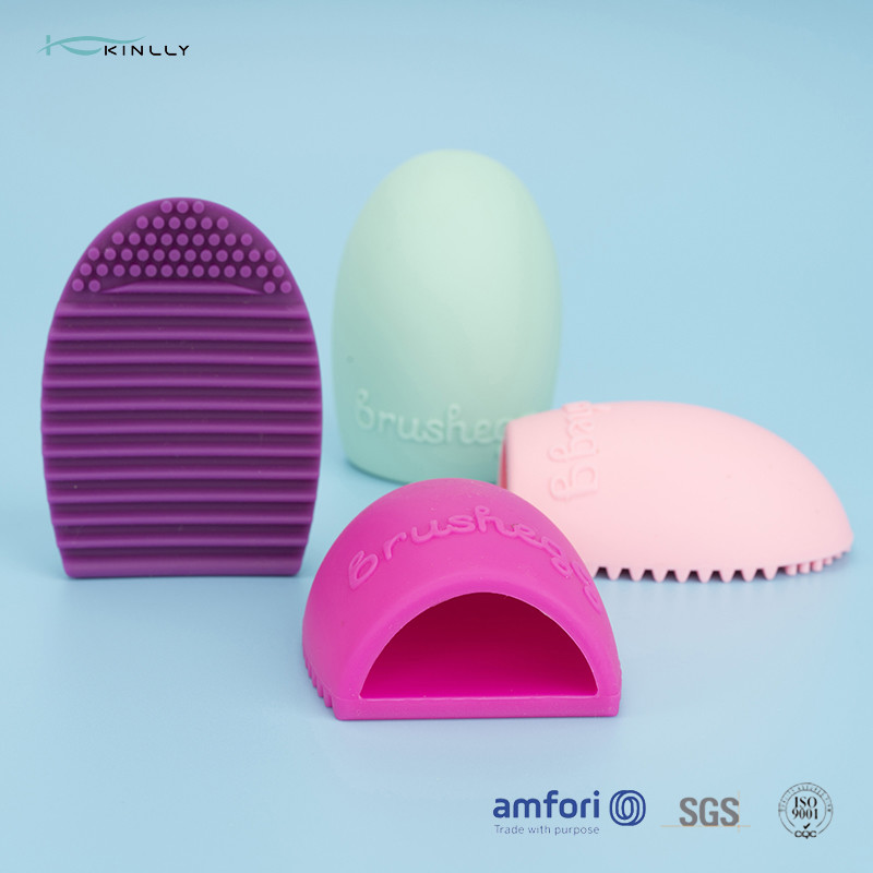 Buy cheap Cleaning Silicone Glove Brush Egg Makeup Brush Washing Scrubber Board Cosmetic from wholesalers