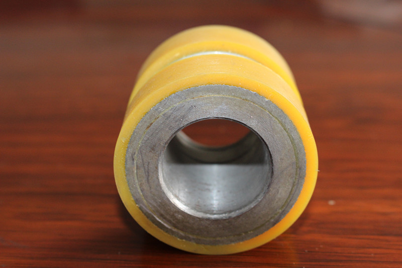 Buy cheap Yellow High Density Polyurethane Wheel Heavy Duty Coating Rollers Wheels Replacement product