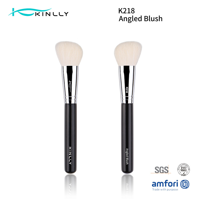 Buy cheap Copper Ferrule Angled Goat Makeup Brush For Cheek product