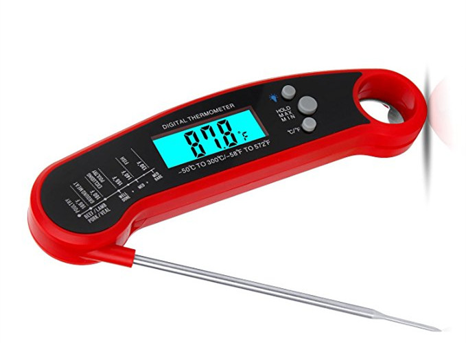 Buy cheap IP67 Waterproof Digital Kitchen Probe Thermometer With Magnet / Bottle Opener product