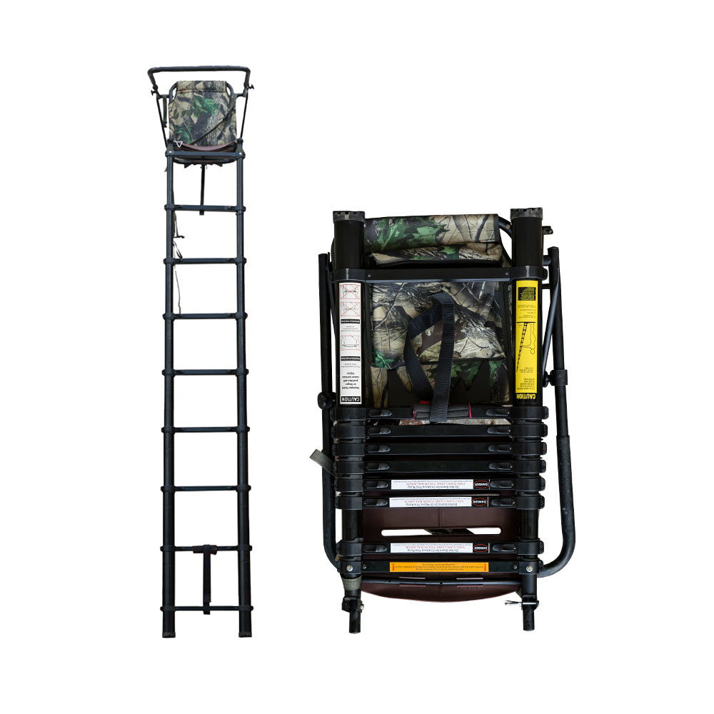 Buy cheap Telescopic Folding Extendable Portable Aluminium Ladder Hunting Tree Stand product
