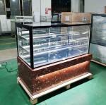 Marble Color Commercial Display Fridge Pastry Display Chiller With LED