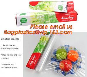 Buy cheap BPA free slider /plastic cutter PE cling film for food wrap, PVC Food Wrap Cling Film, cling film for food wrap product