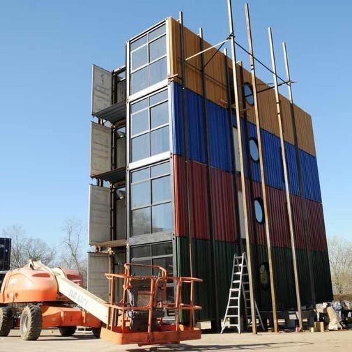 Buy cheap Recyclable Shipping Container Cabin Steel Structure With Rockwool Insulation product