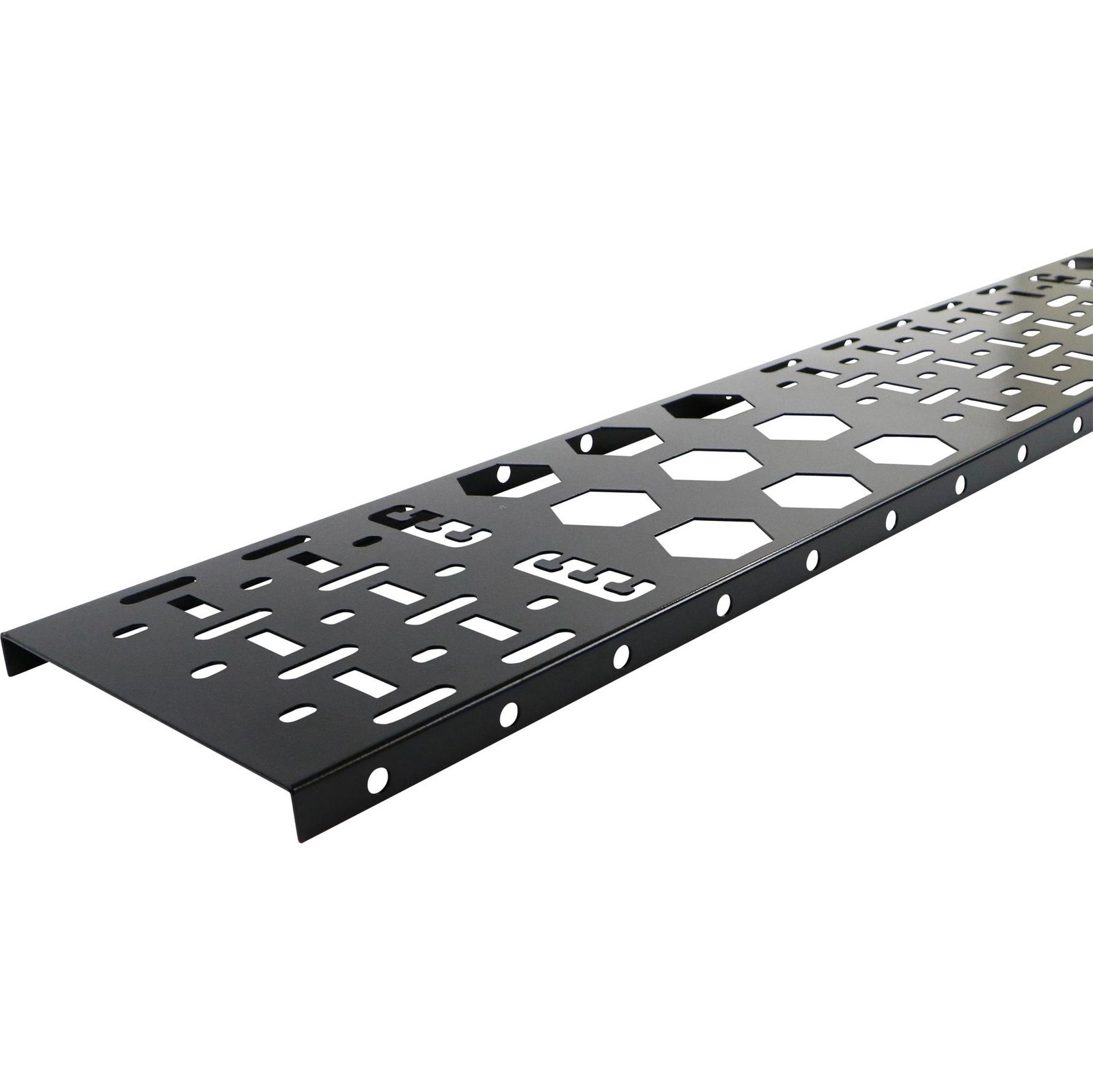 Buy cheap 150mm 0U Black Cable Management Panel Multi Usage Enhanced Cable Tray 2pcs product