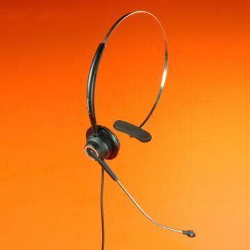 Buy cheap Lightweight Multiple Adjustable Headset, Monaural Version, Rotatable and Extendable Aluminum Tube product