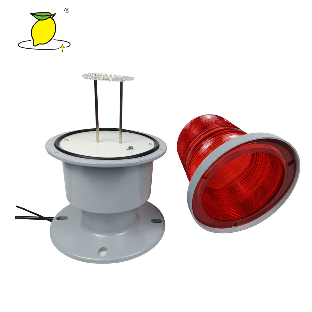 Buy cheap IP65 Solar Powered Aviation Obstruction Light , LED Aircraft Warning Lights product