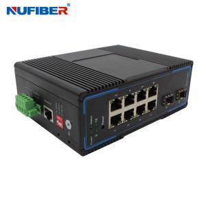 Buy cheap CE 8 Port Poe Switch With 2 Sfp , Managed 8 Port Gigabit Ethernet Switch product