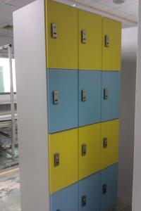 Buy cheap Hospitals Employee Storage Lockers 12 Comparts 3 Column PVC Material product