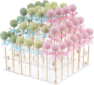 Buy cheap 3 Tier 56 Holes Clear Acrylic Cake Pop Display Stand product