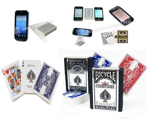 China Bicycle Prestige Dura Flex Marked Poker Cards Red And Blue Poker Cheat Cards on sale