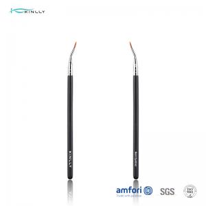 Buy cheap Bent Liner Individual Makeup Brushes Synthetic Hair Copper Ferrule product