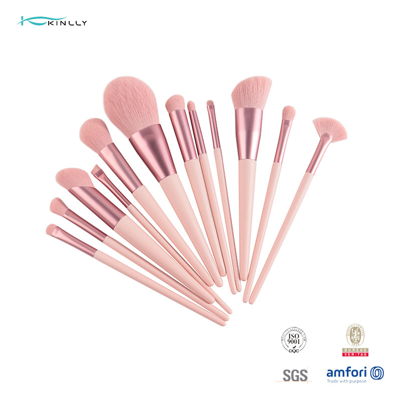 Buy cheap Pink 12Pcs Cosmetic Makeup Brush Set Eyeshadow Blending Blush product