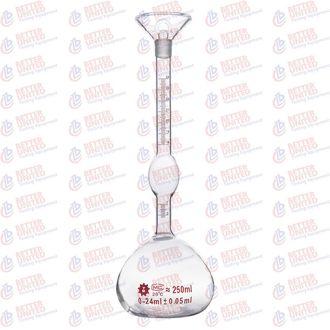 China 250ml Cement Testing Machine Le Chatelier Flask For Specific Gravity Of Cement on sale