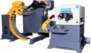 Buy cheap Steel Bar Decoiler Straightener Feeder / Metal Material Roll Stamping Automation 3 In 1 Feeder product