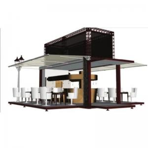 Buy cheap 2 Story Modular Tiny House Steel Prefab Shipping Container Coffee Shop Cafe Bar product
