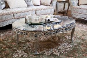 China Classic Carved Marble Center Table For Sale FC-103A on sale