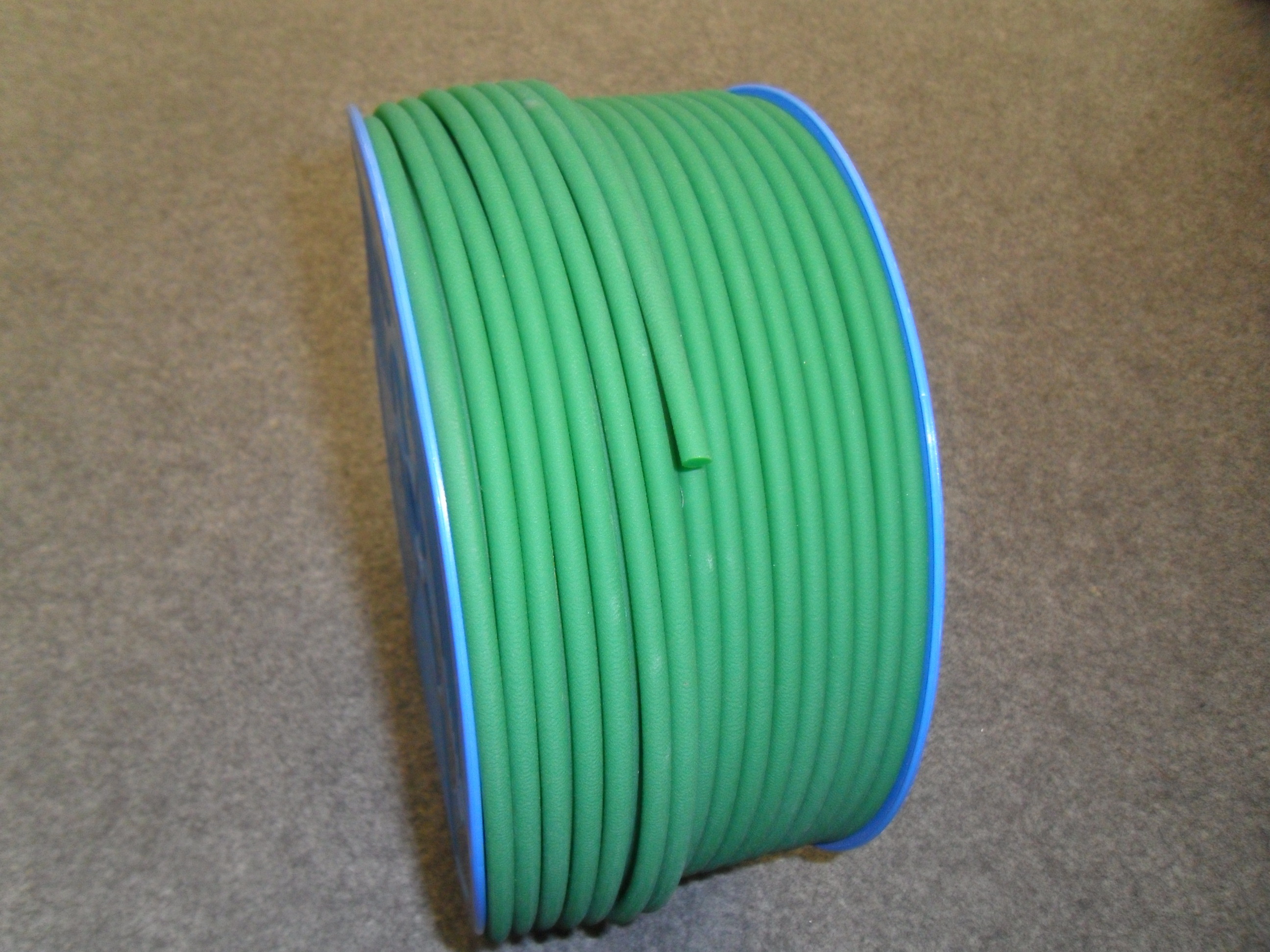 Buy cheap Green PU Polyurethane Round Belt anti static with 3mm - 8mm Textile product
