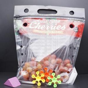 Buy cheap Flat Bottom Fresh Fruit Vegetable Plastic Packing Bag, Dried Cherry Pouch, Supermarket Grape Packing Bag product