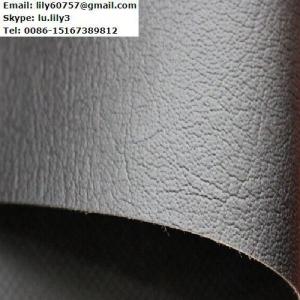 China Leather Embossed PVC vinyl fabric for upholstery / PVC tarpaulin for Car Roof Luggage on sale