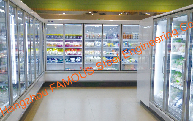 Buy cheap Narrow Aluminum Alloy Frame Glass Door For Display Cabinet Cold Room product