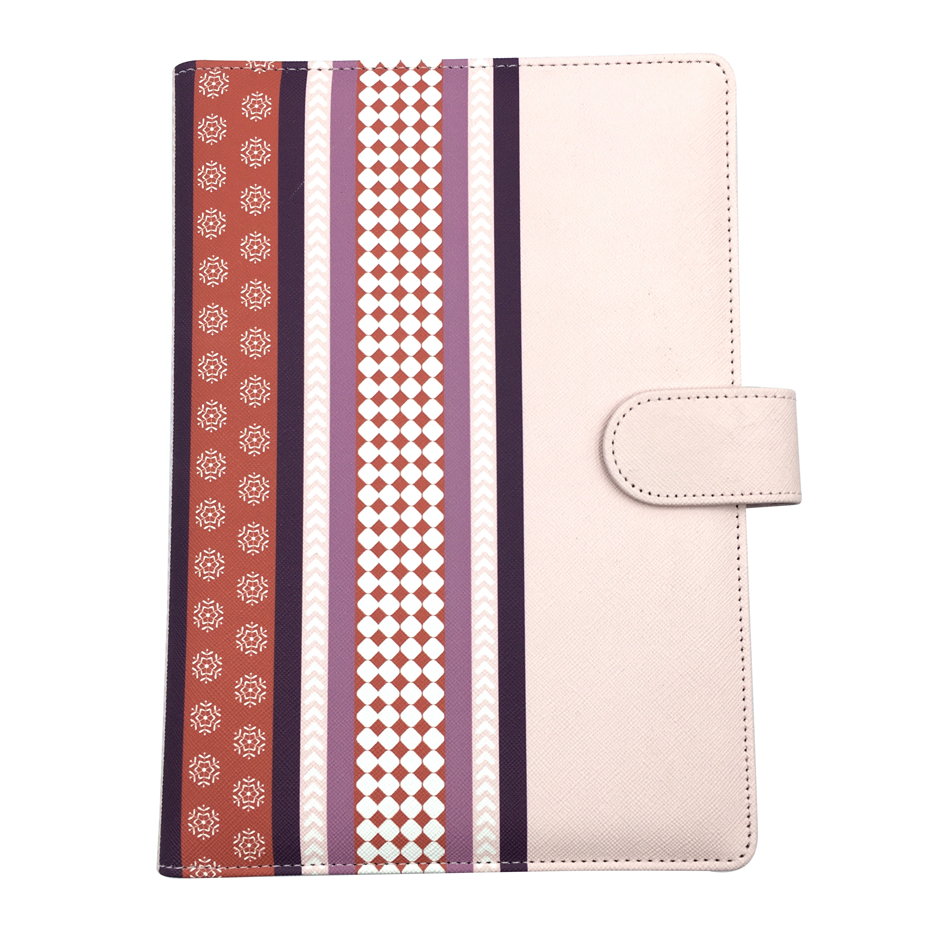 Buy cheap B5 PU Leather Business Pink Hardcover Notebook 4C Buckle Closure With Notepad Phone Holder product