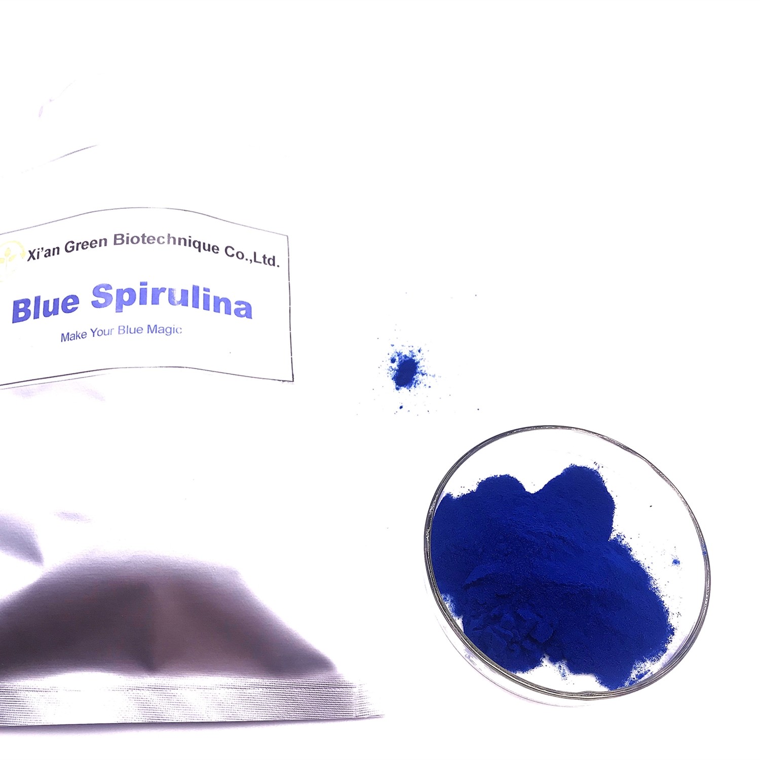 China Blue Spirulina Natural Food Colorings E18 0.1g 0.5g 1g Per 1000ml on sale