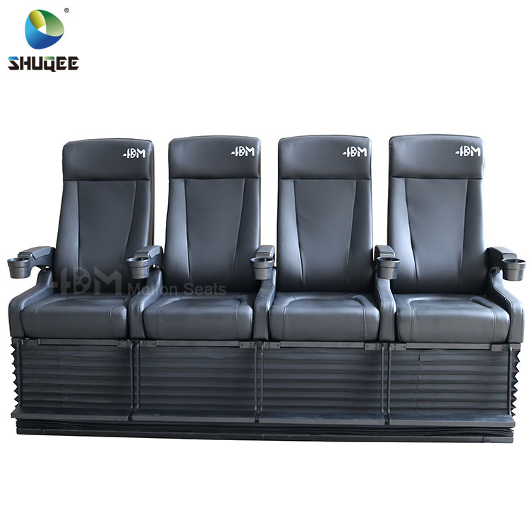 Buy cheap 4D Cinema System PU Leather Motion Seat Black Color With 40 Seats product