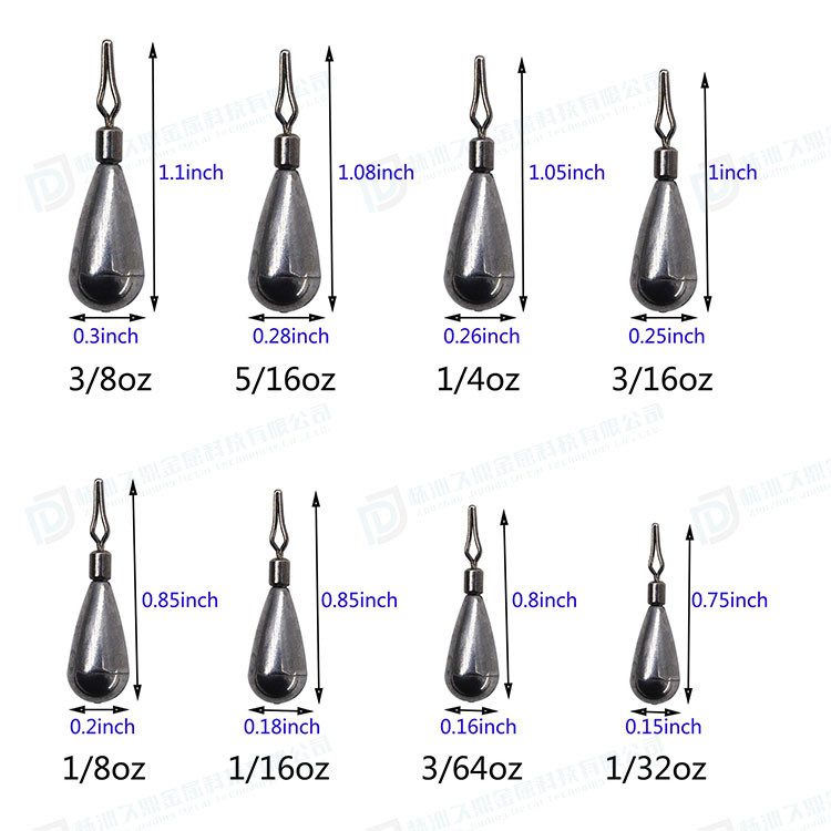 Buy cheap Hot Sale Tungsten weight tungsten tear drop shot welding the swivel more from wholesalers