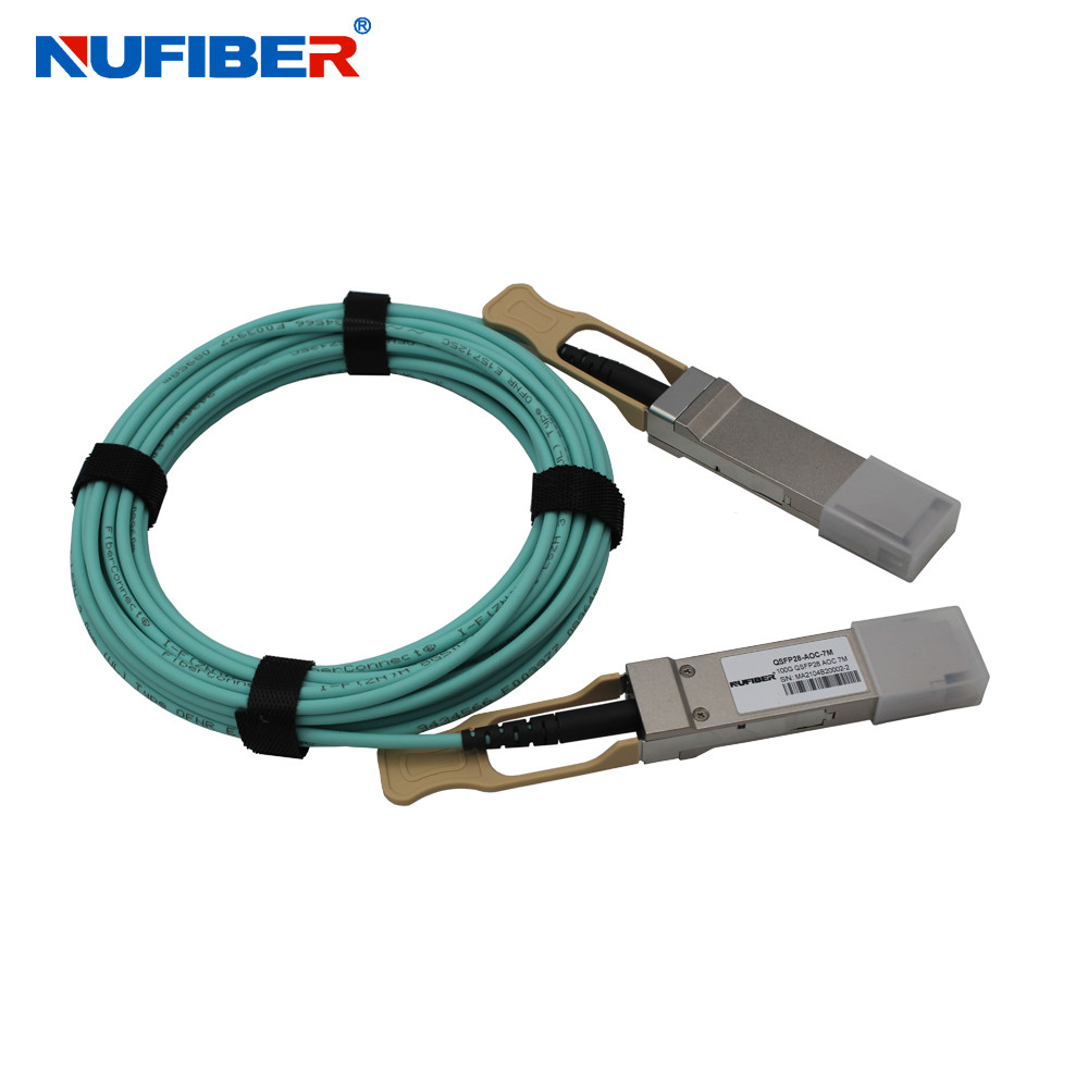 Buy cheap QSFP+ To QSFP+ Aoc Active Optical Cable Low Power Consumption For Cisco Huawei product