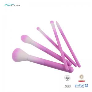Buy cheap 5Pcs Purple 100% Synthetic Hair Makeup Brush Set With Plastic Handle product