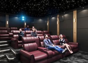 Buy cheap Electric Leather Sofa Home Cinema System With Surround Speaker Subwoofer Projector For Movies product