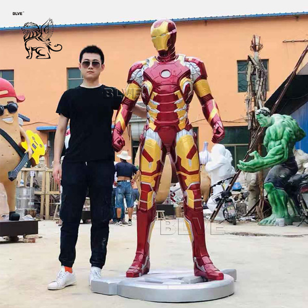 Buy cheap Marvel Avengers Iron Man Sculpture Resin Life Size Mark 43 Statue Home Decoration product