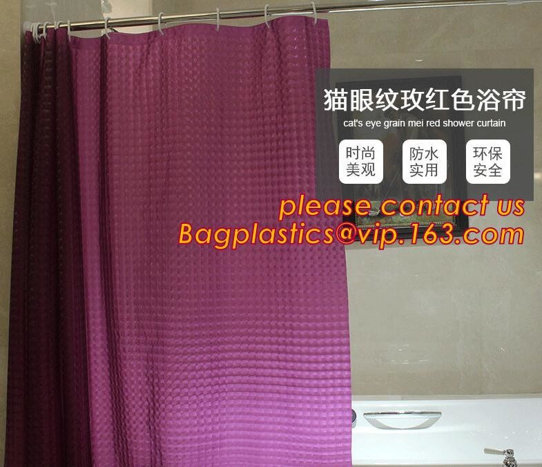 Buy cheap PEVA Bathroom hooks shower curtain, PEVA Shower Curtain Disposable Bath Curtain, shower curtain For Hotel Bathroom packa product