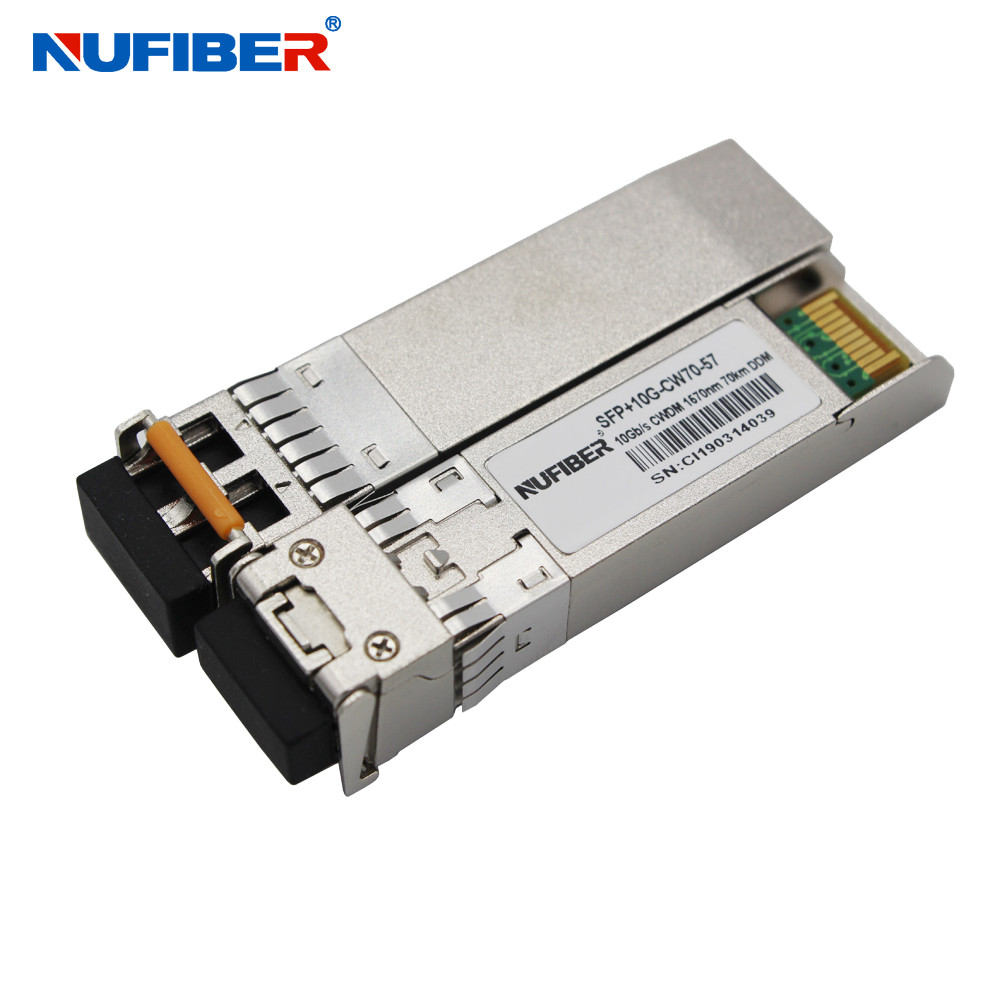 Buy cheap Duplex LC 10G SFP+ Transceiver Hot Pluggable 80km 1590nm 1610nm product