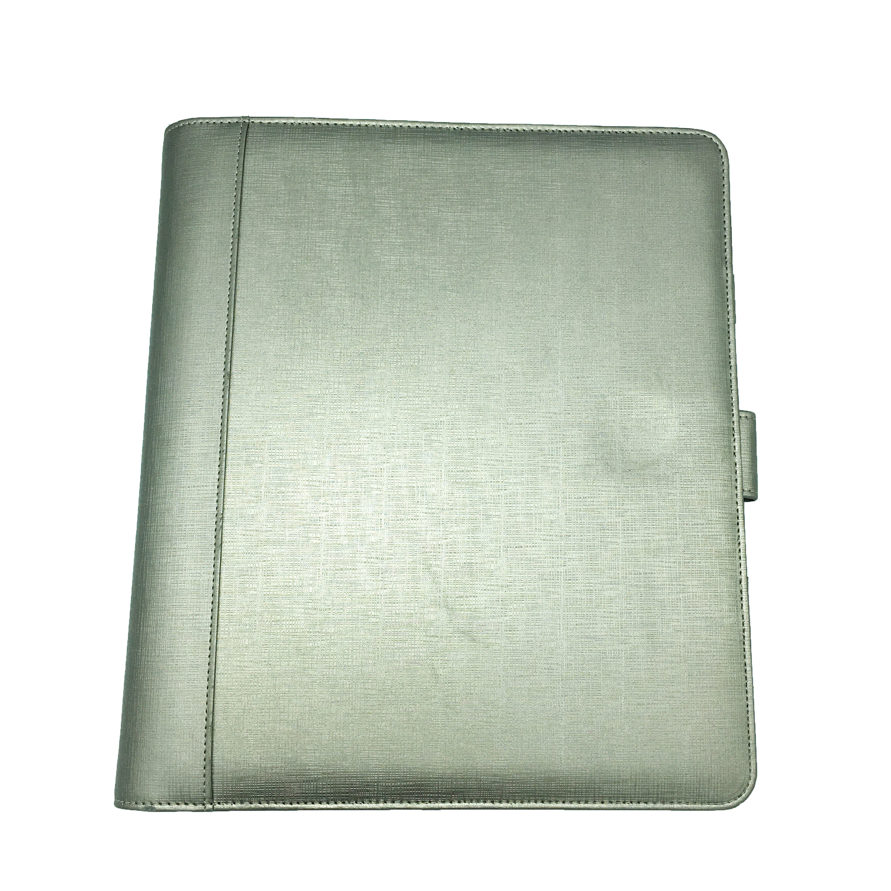 Buy cheap 2mm Genuine Leather 3 Ring Binder Folders 100sheets Portfolio 80gsm product