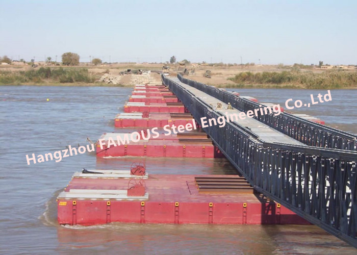 Buy cheap Flood Control Temporary Floating Bridge Steel Emergency Rescue Channel JIS Standard product