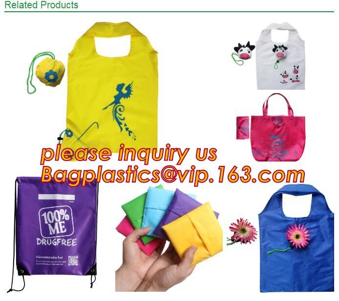 Buy cheap Cheap Cute Reusable Bags bolsas ecologicas plegables Printing Foldable Polyester Drawstring Shopping Bags bagplastics ba product