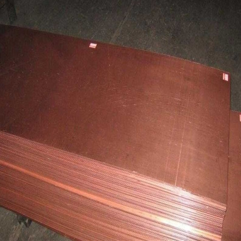 China 0.8mm T2 JIS Copper Sheet Metal Color Smooth Surface Architecture Use on sale