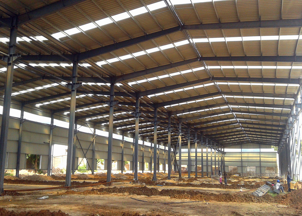 Industrial Prefabricated Structural Steel Framing Warehouse Construction