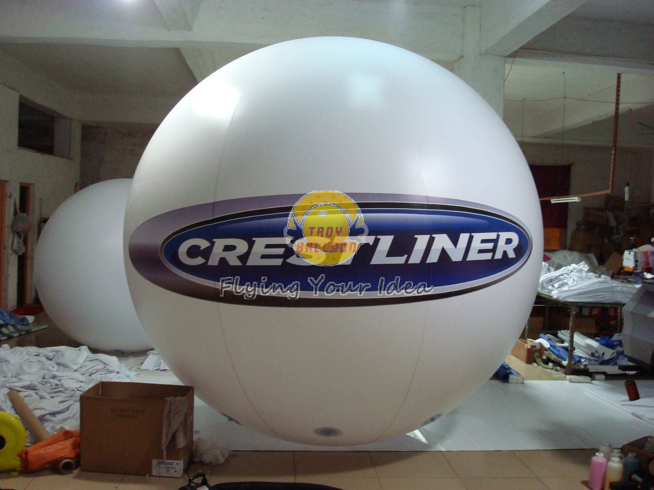 Fireproof and Fireproof advertising helium balloons with 0.18mm PVC for Opening event