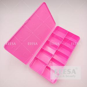 Buy cheap Private Label Custom Numbered Plastic Clear Transparent Black Pink Empty Nail Tip Box product