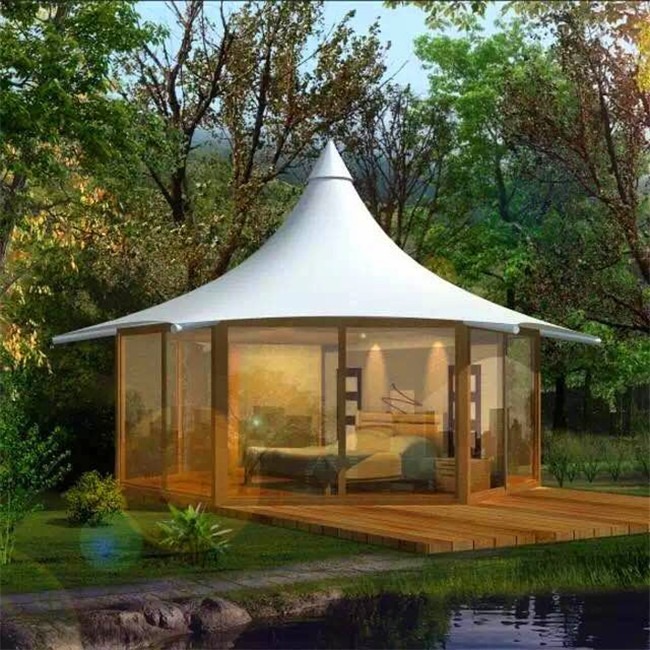 Buy cheap Yurt Prefab Tiny Homes Eps Sandwich Panel Fiberglass Roof Luxury Tent Dome product