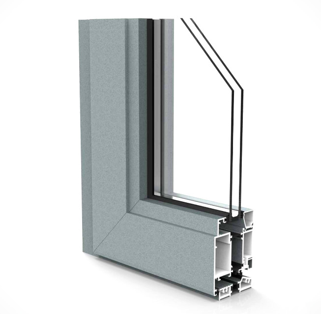Buy cheap Large Wall Thickness External Aluminum Swing Doors Waterproof Heat Insulation product