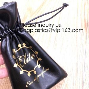 Buy cheap promotional fancy small waterproof black pu drawstring leather bag for money,logo making for promotion PU drawstring bag product
