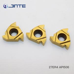 27ER4 API506 Carbide Threading Inserts For Oil Pipe Turning Machining