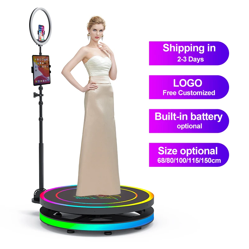 Buy cheap LED Lighting 360 Photo Booth Lightweight and Internal Storage product