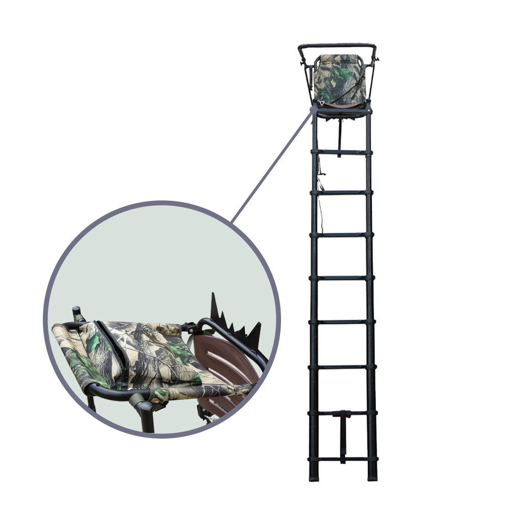 Buy cheap 2021 Telescopic Folding Ladders Aluminum Climbing Tree Stand Hunting Tree Stand product