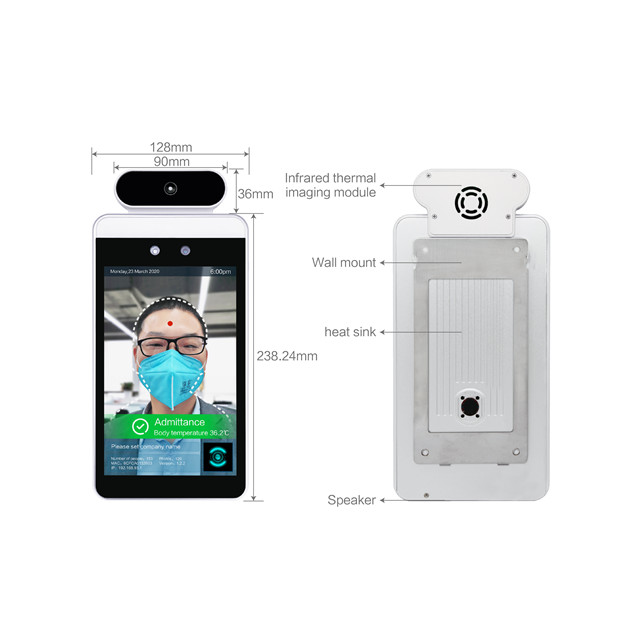 Buy cheap 8 Inch Android Touch POE Terminal Body Temperature Test & Facial Recognition For Access Control product