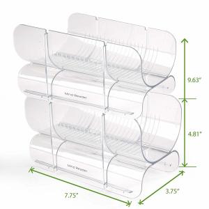Buy cheap Double Wine Acrylic Bottle Rack Table Top Clear Lucite Display product
